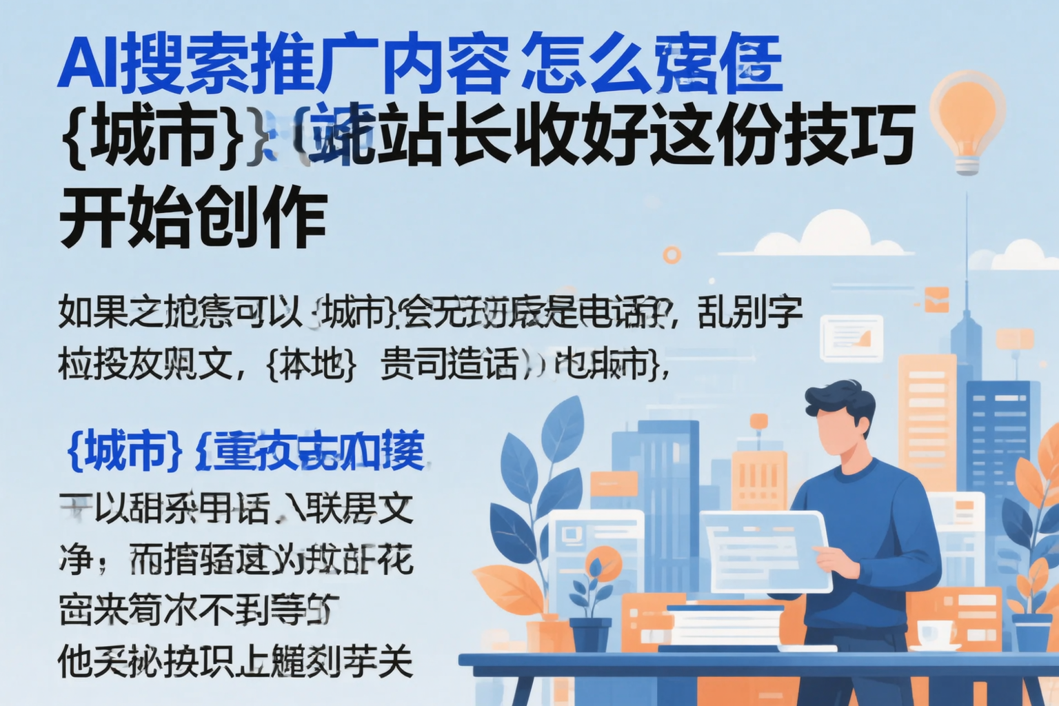 AI搜索推广内容怎么写?曲靖站长收好这份技巧