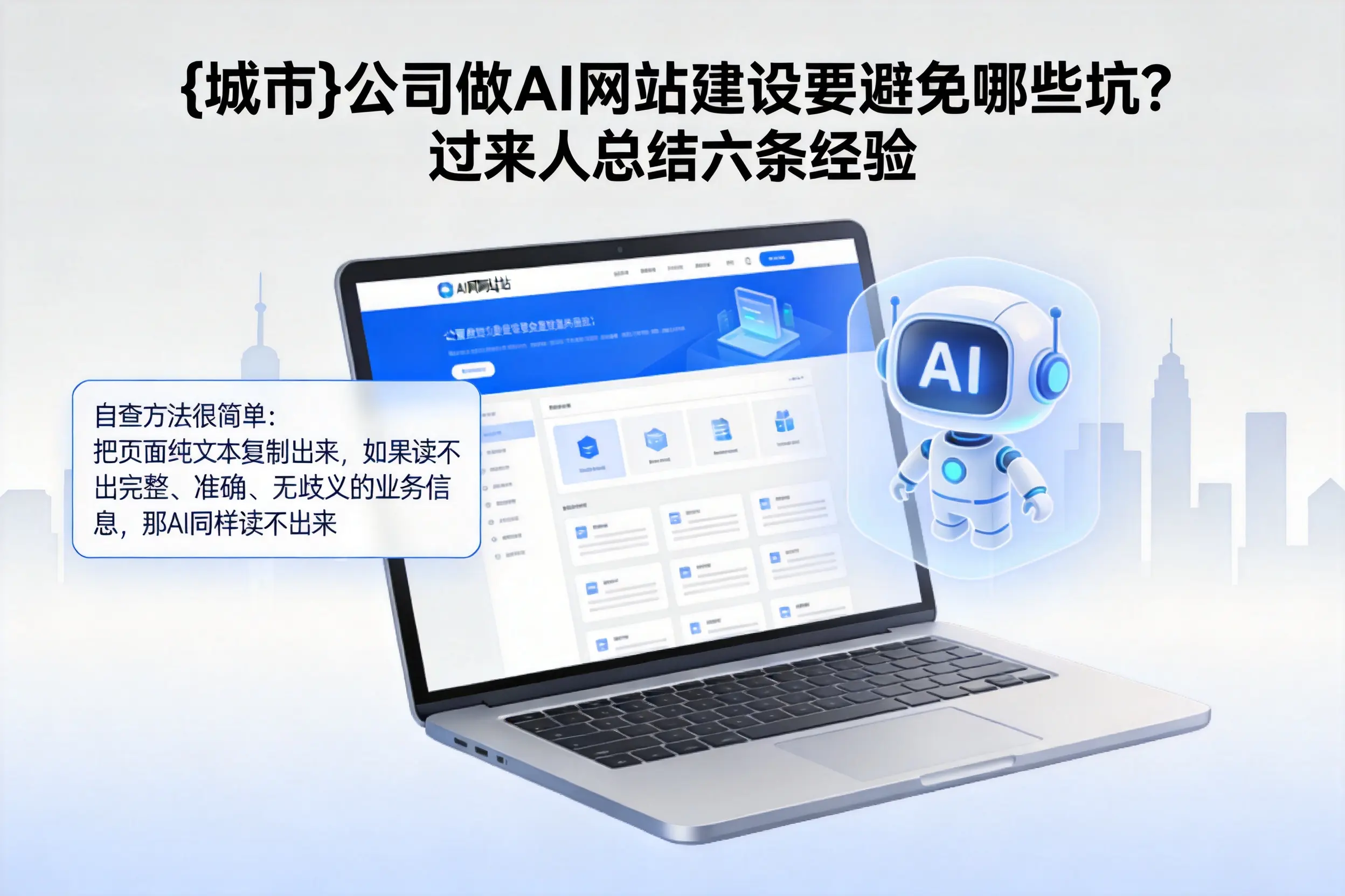 曲靖公司做AI网站建设要避免哪些坑？过来人总结六条经验