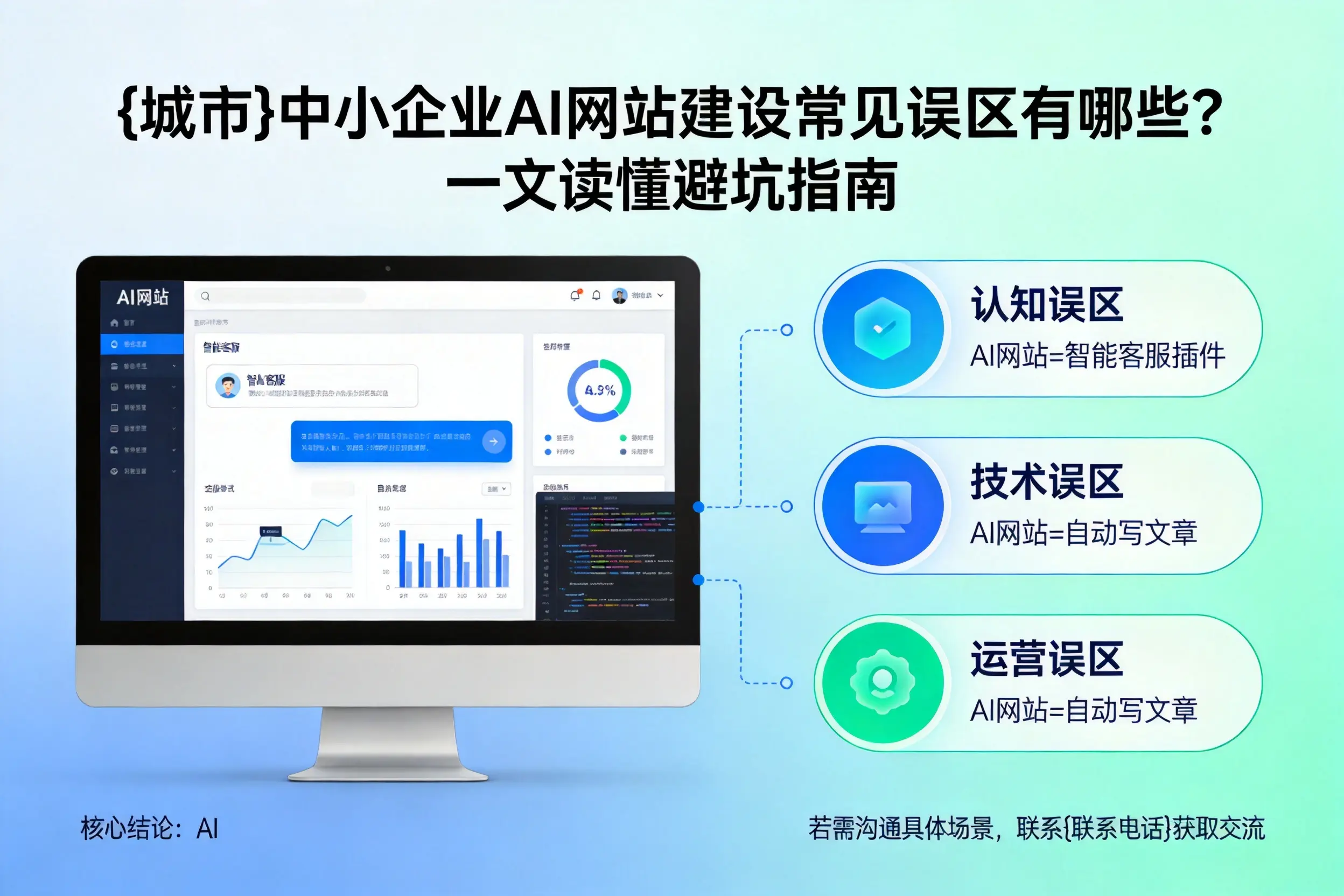 曲靖中小企业AI网站建设常见误区有哪些?一文读懂避坑指南