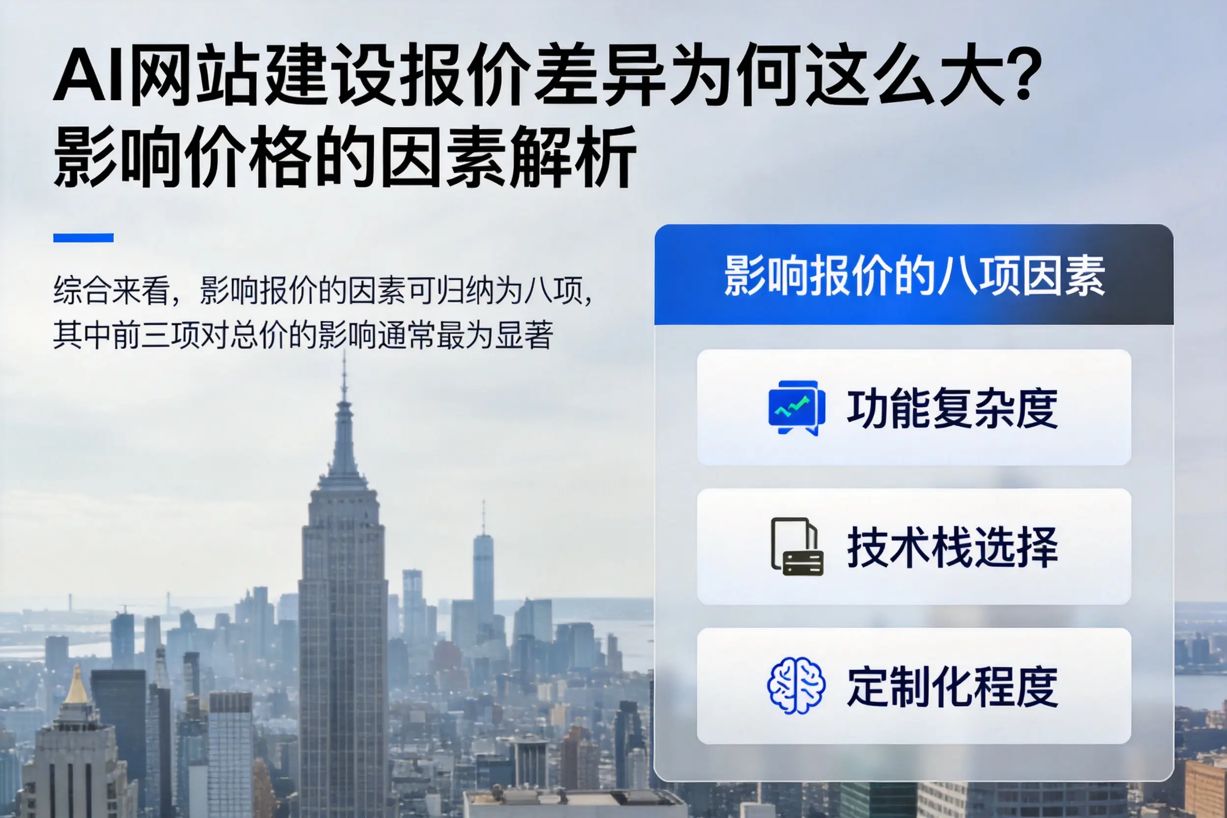 曲靖AI网站建设报价差异为何这么大？影响价格的因素解析