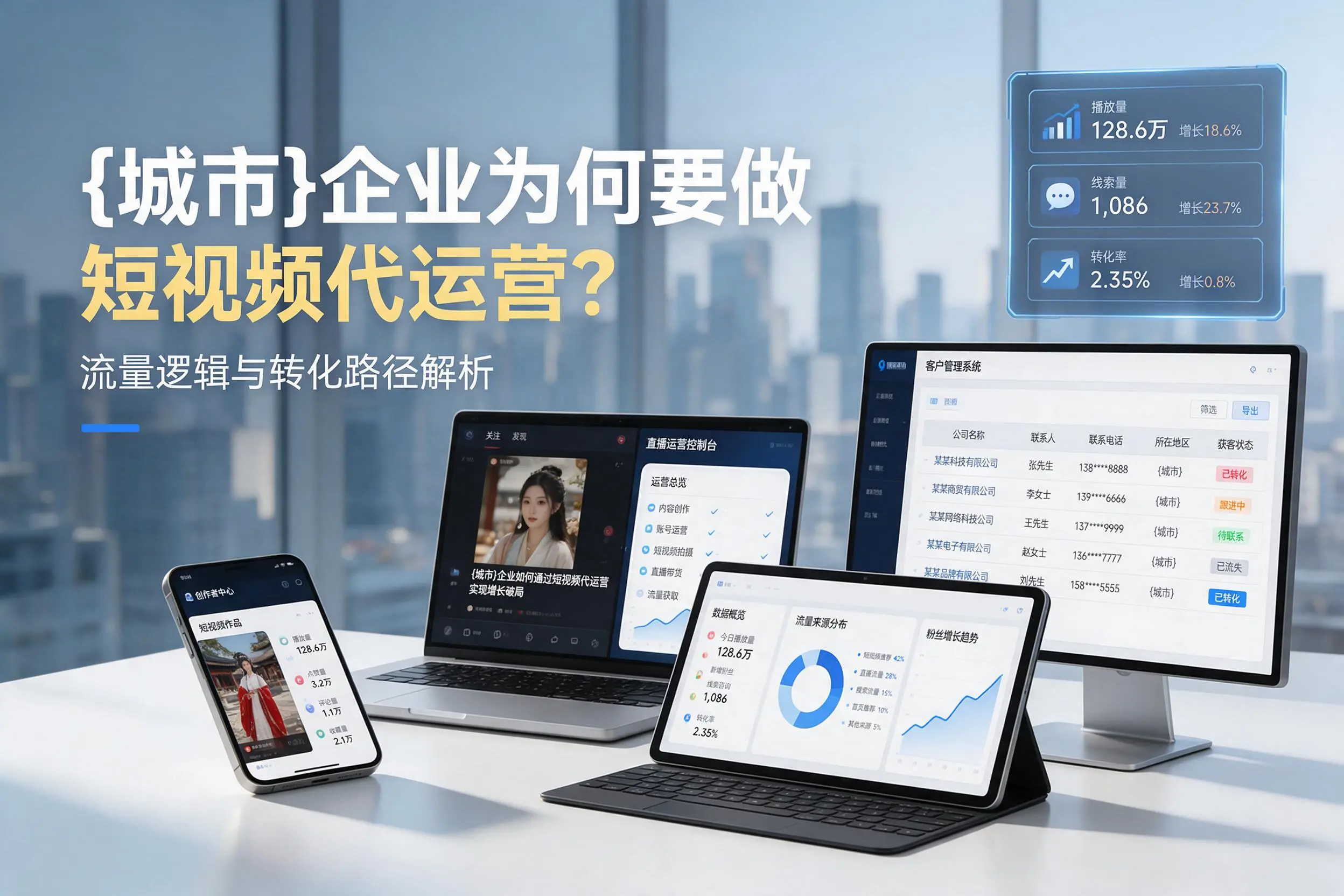 曲靖企业为何要做短视频代运营?流量逻辑与转化路径解析