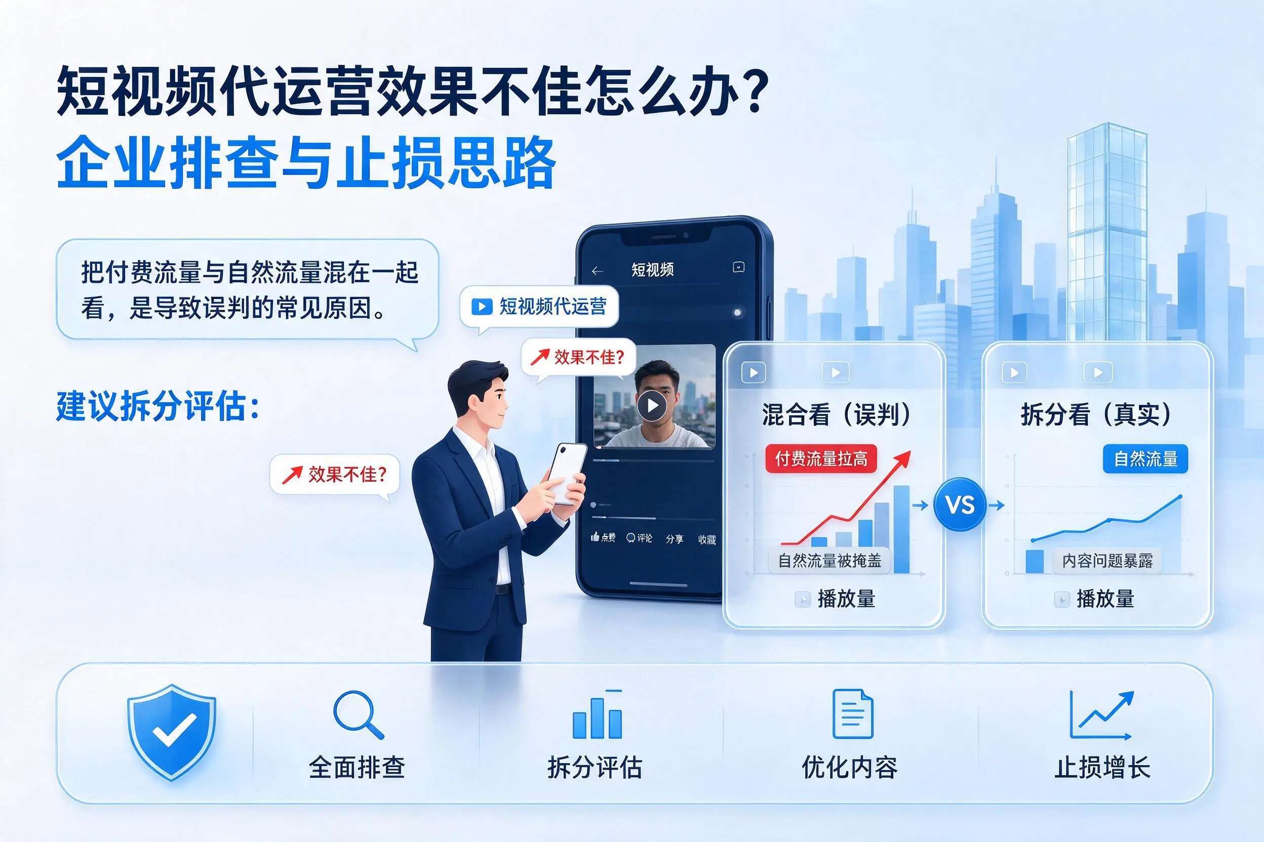 短视频代运营效果不佳怎么办？曲靖企业排查与止损思路