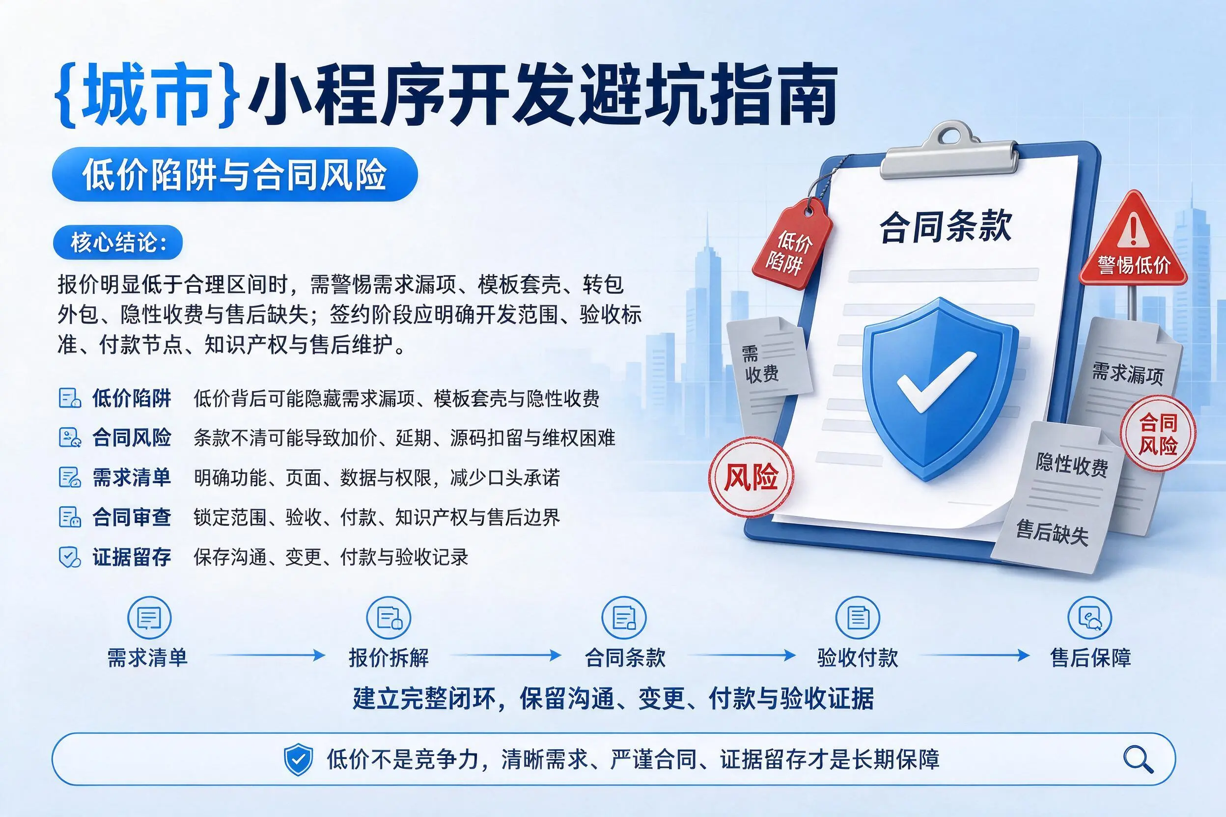 曲靖小程序开发避坑指南:低价陷阱与合同风险