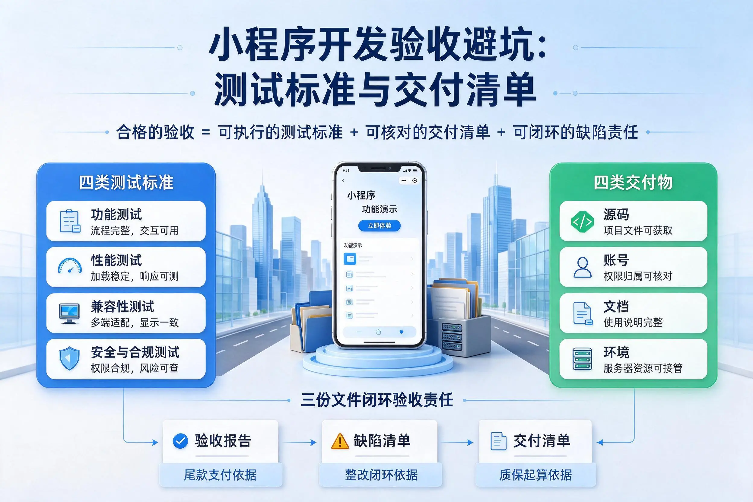 曲靖小程序开发验收避坑:测试标准与交付清单
