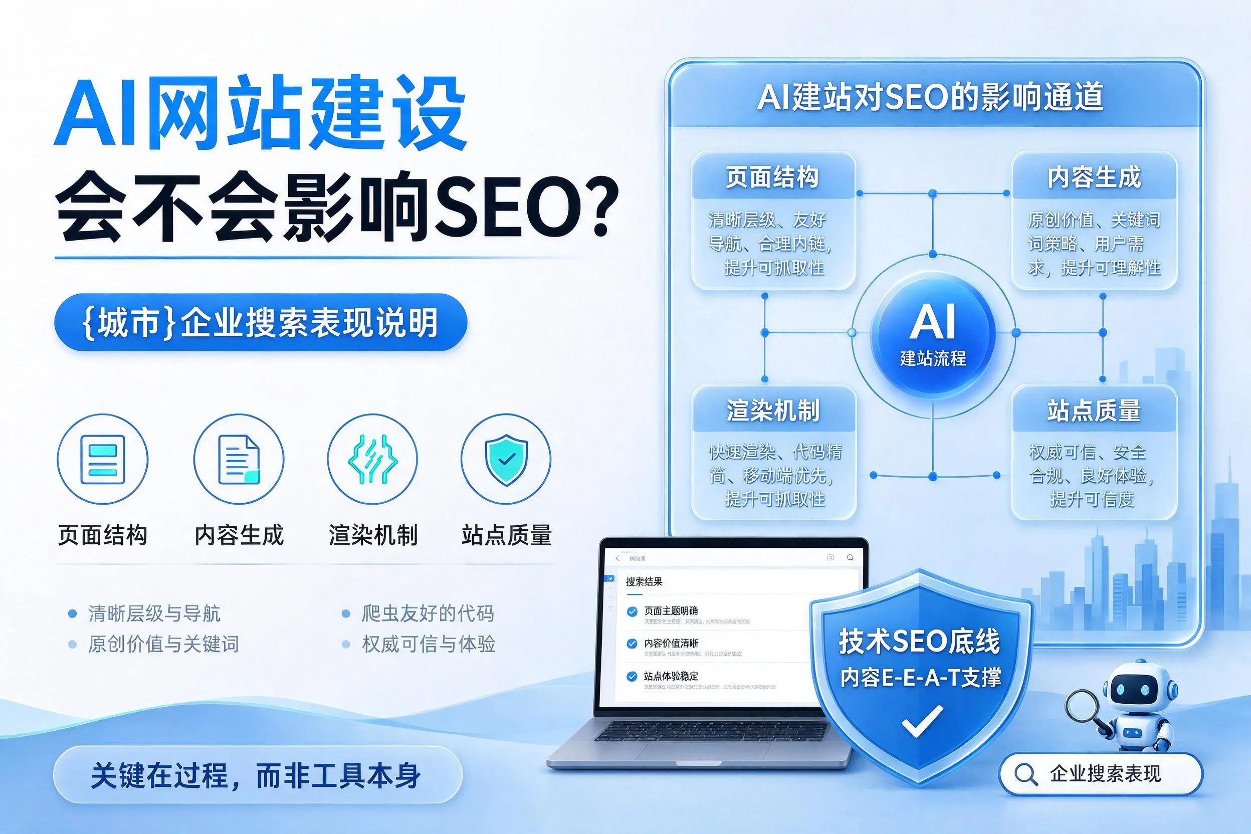 AI网站建设会不会影响SEO？曲靖企业搜索表现说明