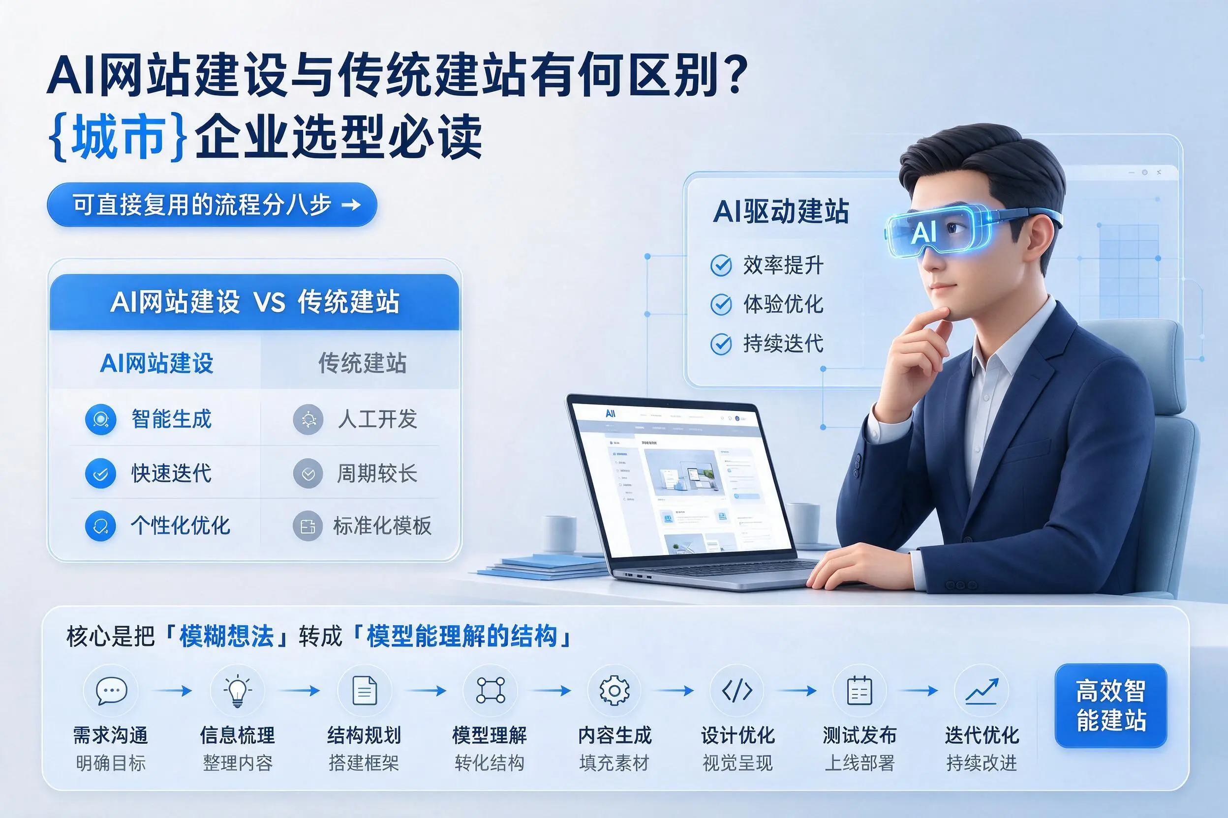 AI网站建设与传统建站有何区别？曲靖企业选型必读