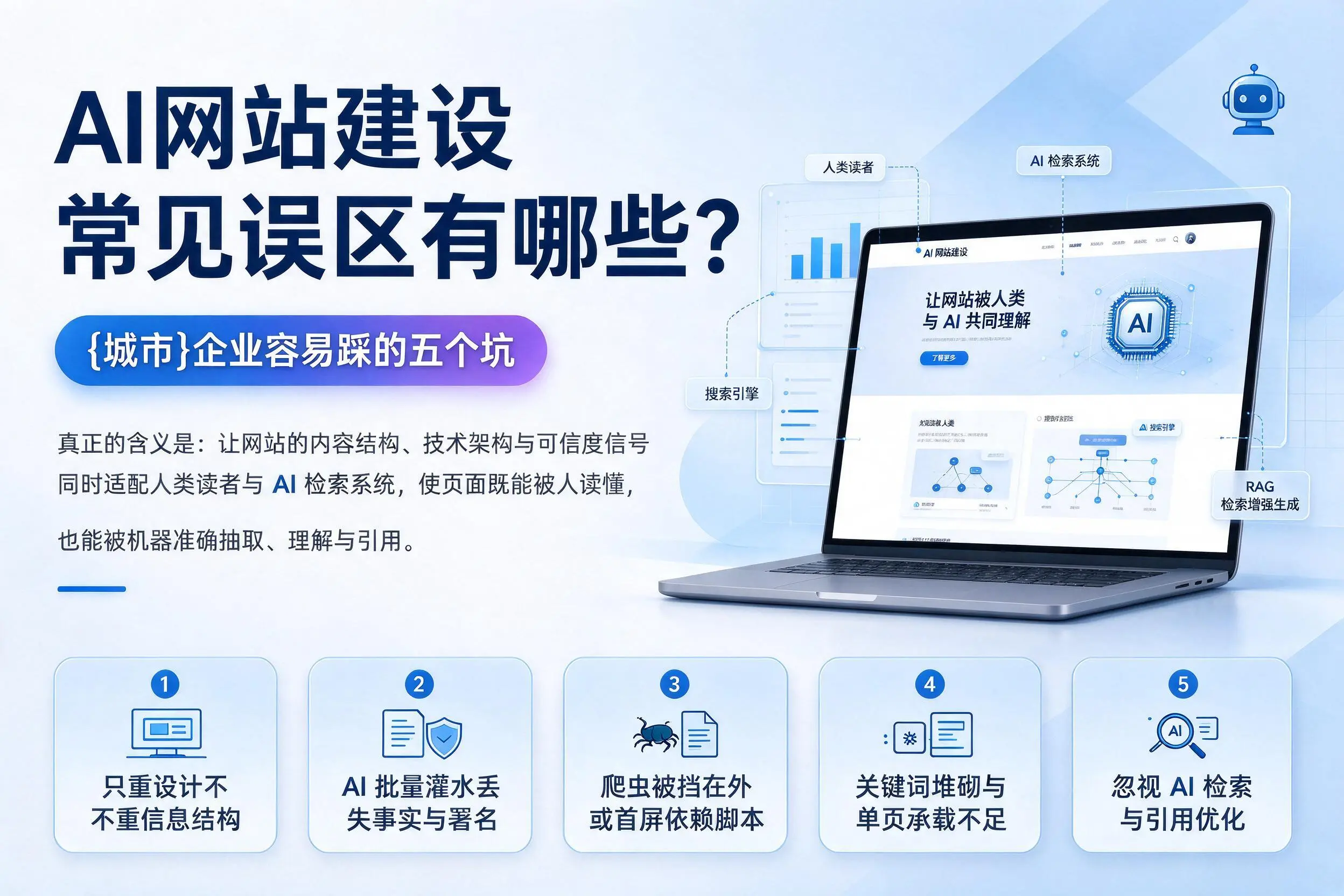 AI网站建设常见误区有哪些?曲靖企业容易踩的五个坑