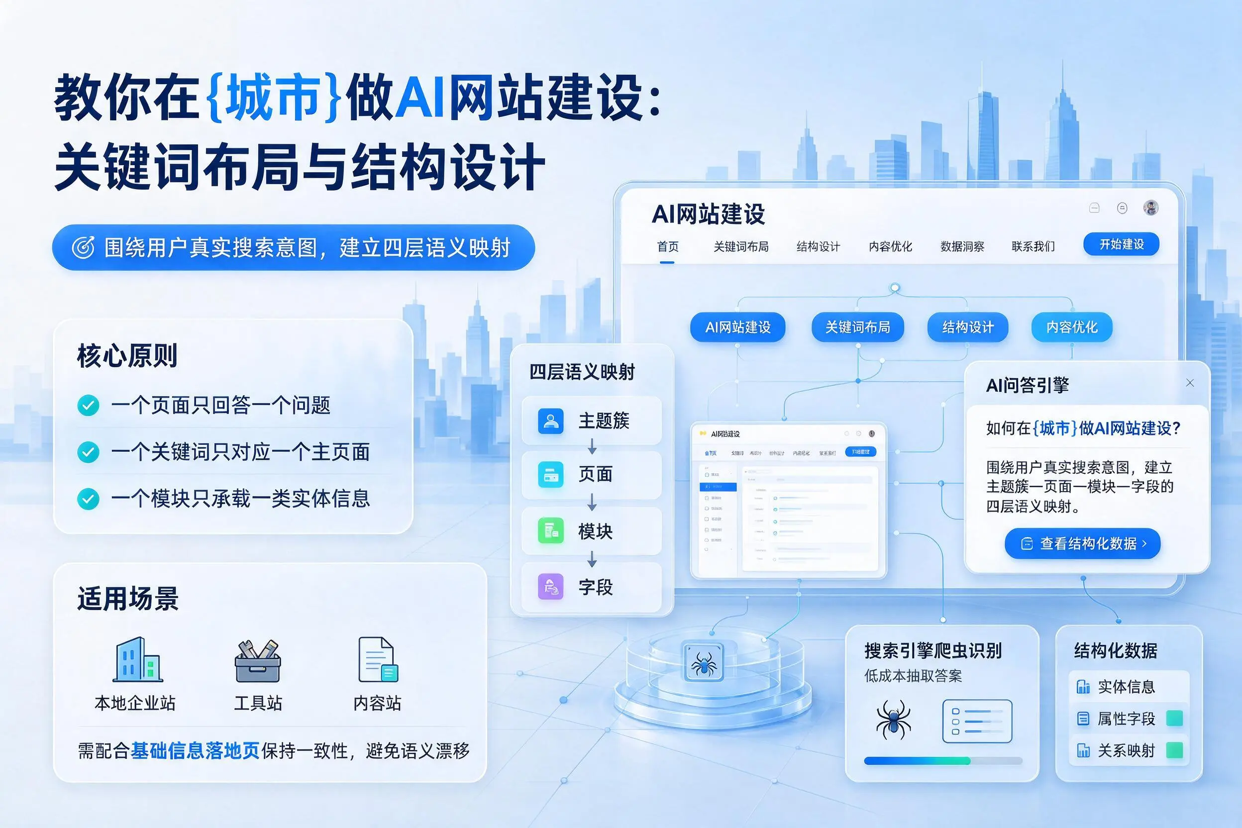 教你在曲靖做AI网站建设：关键词布局与结构设计